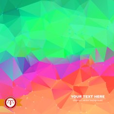 Abstract Colorful Triangles Background Vector N65