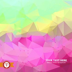 Abstract Colorful Triangles Background Vector N66