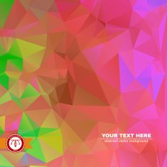 Abstract Colorful Triangles Background Vector N77