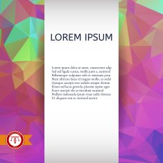 Abstract Colorful Triangles Background Vector N82