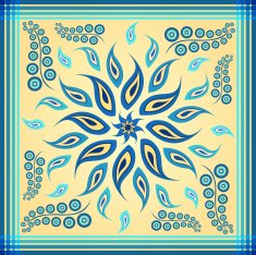 blue paisley scarf