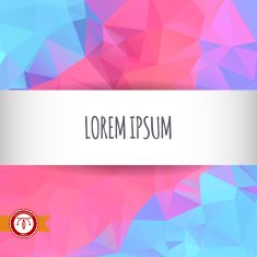 Abstract Colorful Triangles Background Vector N103