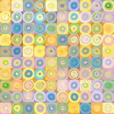 Abstract geometric wallpaper in pop art style