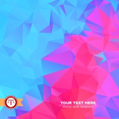 Abstract Colorful Triangles Background Vector N115