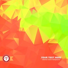 Abstract Colorful Triangles Background Vector N116