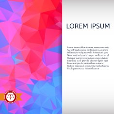Abstract Colorful Triangles Background Vector N123