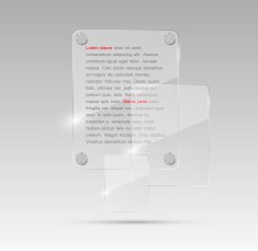 Realistic Glass Frames Vector Illustration N17