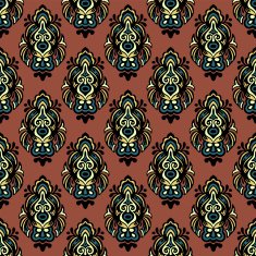 Abstract vintage vector seamless pattern
