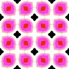 Seamless vector pattern with bold geometric shapes N3