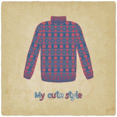 cute sweater old background N2