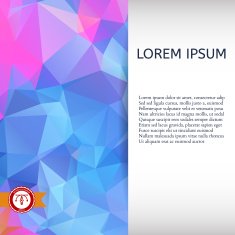 Abstract Colorful Triangles Background Vector N138