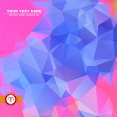 Abstract Colorful Triangles Background Vector N142