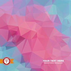 Abstract Colorful Triangles Background Vector N155