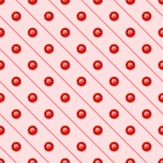 Seamless pattern with round gemstones