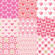 Seamless heart pattern N7