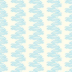 Seamless pattern with abstract doodle wavy ornament N5