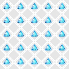 Seamless pattern with blue gemstones