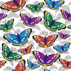 seamless pattern with butterflies N22