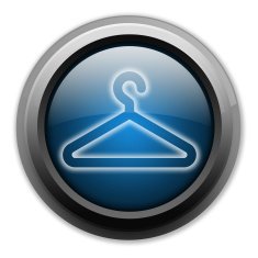 Icon Button Pictogram Coat Hanger N32