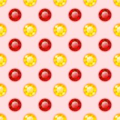 Seamless pattern with round gemstones N3