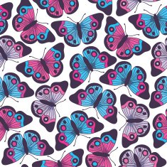 seamless pattern with butterflies N25