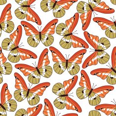 seamless pattern with butterflies N26