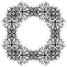 Abstract pattern frame contour