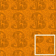 Seamless pattern letter B