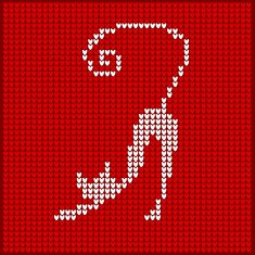 Knitting cat for your design