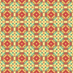 Graphic seamless colorful pattern Flat style