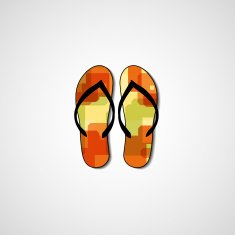 Abstract illustration on flip flops N89