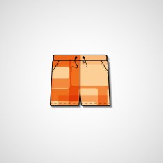 Abstract illustration on shorts N95