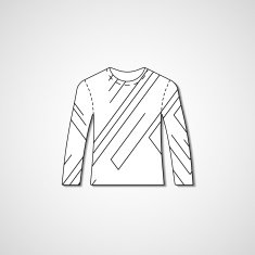 Abstract illustration on sweater N85