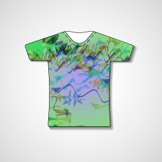 Abstract illustration on t-shirt N79