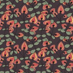 Seamless texture with flowers N74
