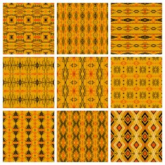 Set of nine tribal patterns N2