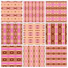 Set of nine tribal patterns N3
