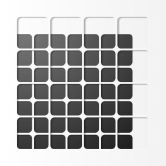 Black squares design N2