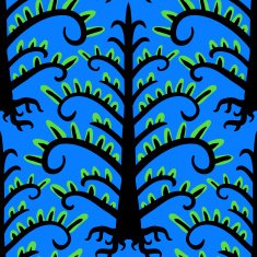 Suzani vector ethnic pattern with Kazakh motifs
