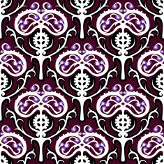 Suzani vector ethnic pattern with Kazakh motifs N2