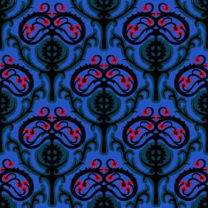 Suzani vector ethnic pattern with Kazakh motifs N3