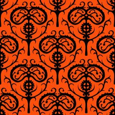 Suzani vector ethnic pattern with Kazakh motifs N4