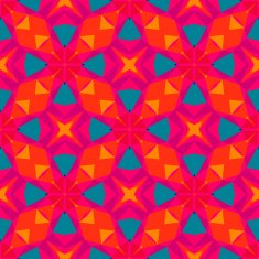 Multicolor geometric pattern in bright color N2