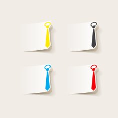 realistic design element tie N7