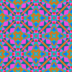 Multicolor geometric pattern in bright color N4