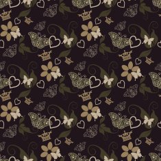 black wallpaper in old style N38