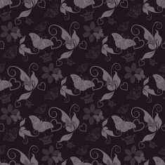 black wallpaper in old style N39