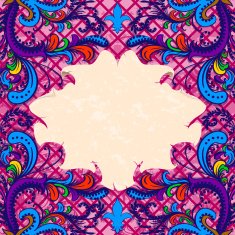 Greeting card Flower ornament N3