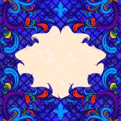 Greeting card Flower ornament N4