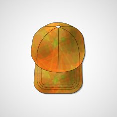 Abstract illustration on peaked cap N88